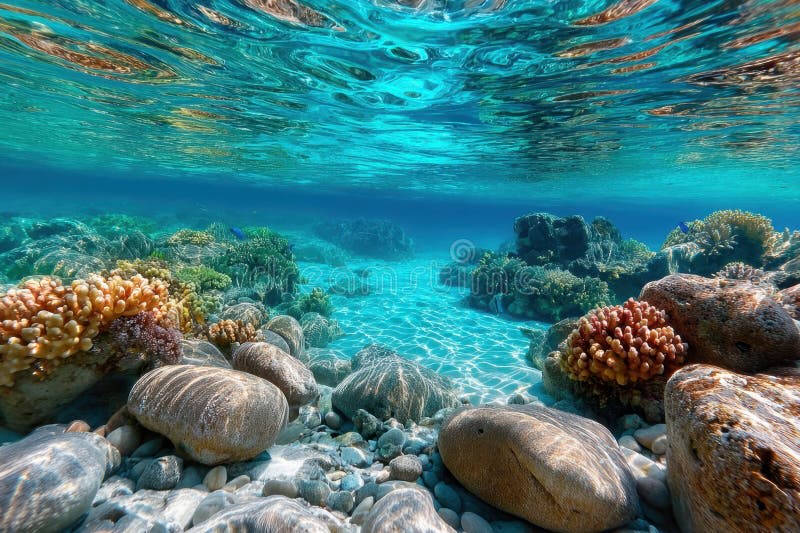 Coral reef underwater