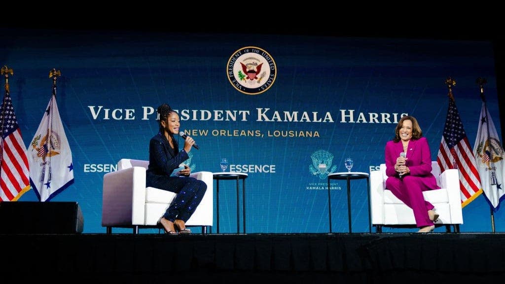 Keke Palmer and Kamala Harris interview