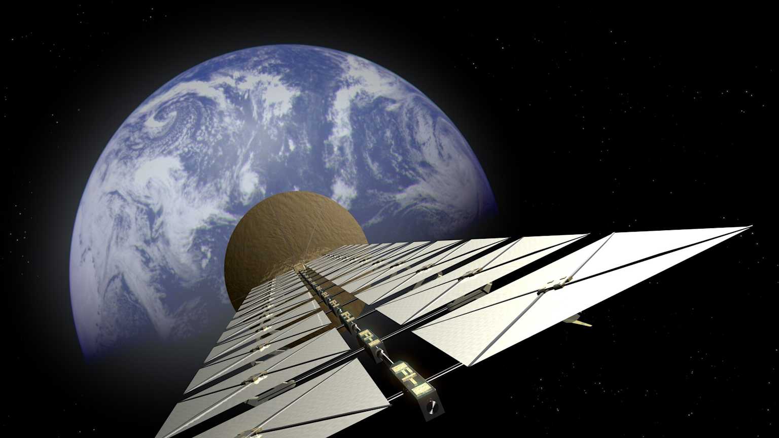 ESA solar power satellite concept art