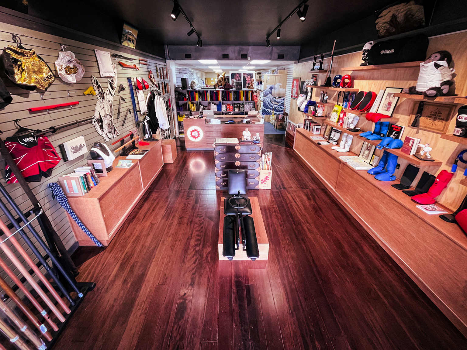 Martial arts store interior