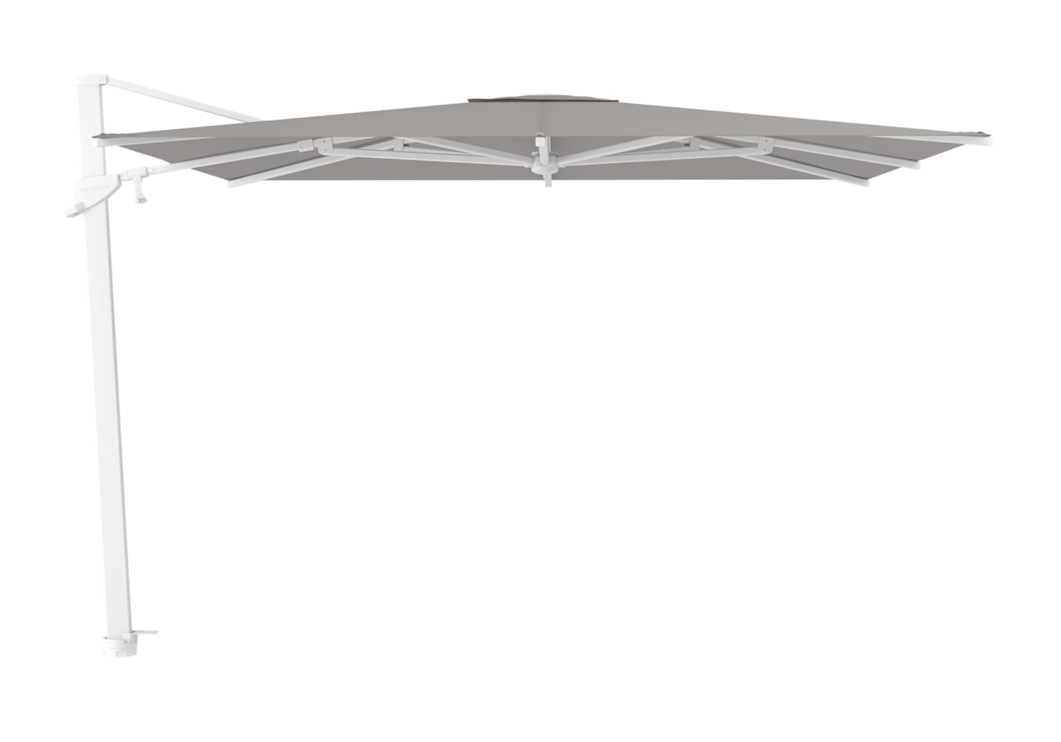 Jardinico Azore cantilever parasol in outdoor terrace setting