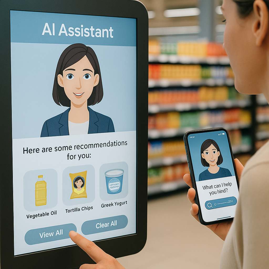 In-store avatar shopping assistant