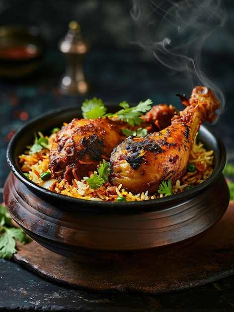 Black Cardamom Chicken Biryani