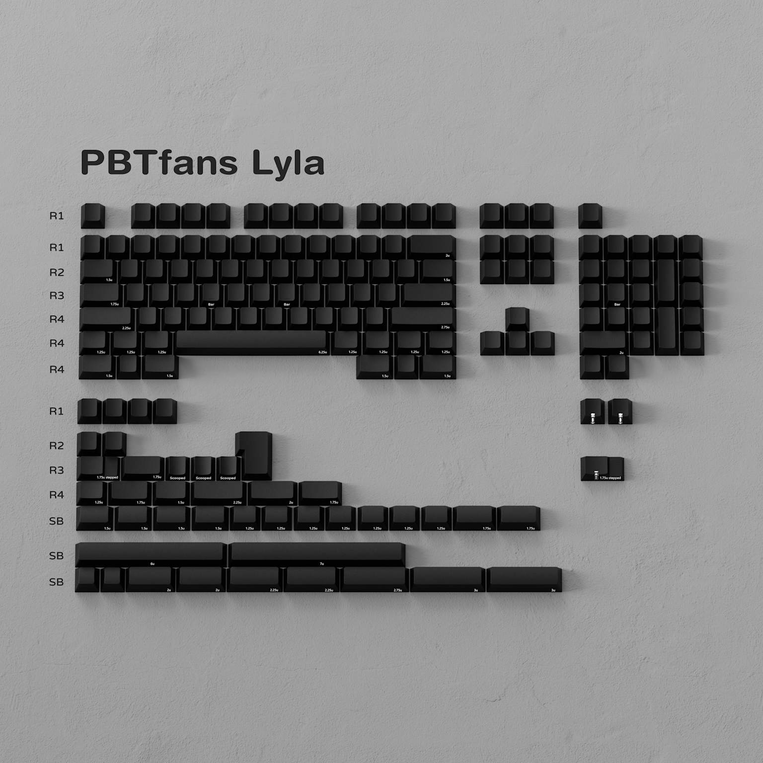 PBTfans Lyla PBT 鍵帽套裝