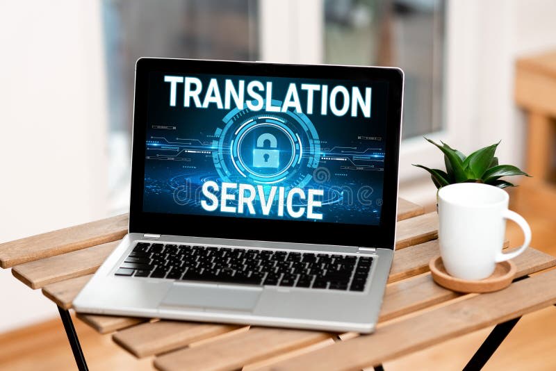 Екран ноутбука з сервісом перекладу