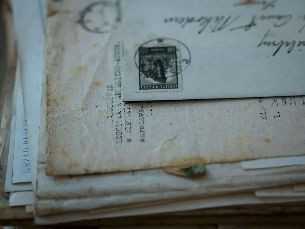 Старі архівні листи та генеалогічні записи