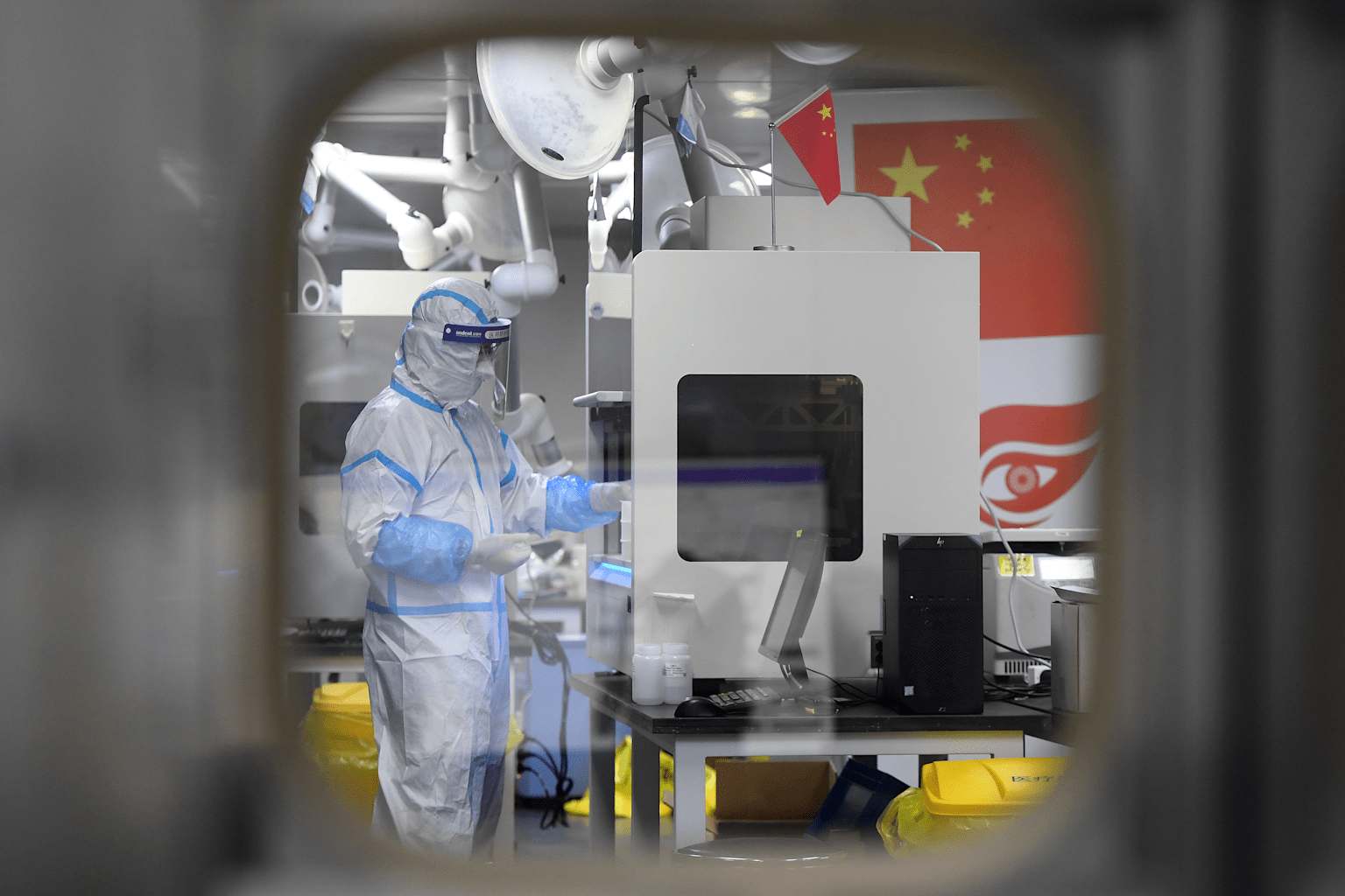 China Wuhan Labor for Covid Test