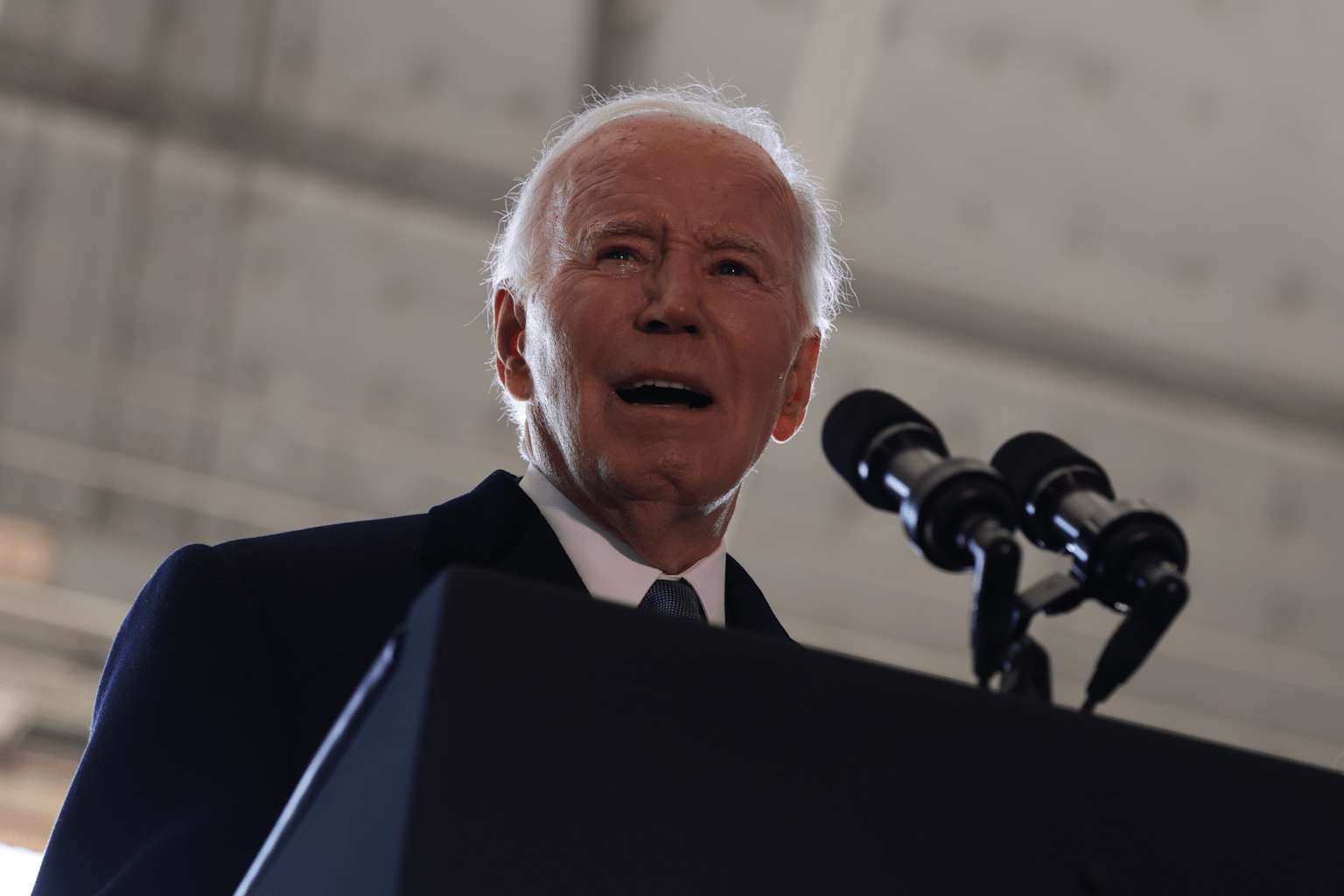 Joe Biden Delivers His First Speech As A Former President In Joint Base Andrews Sendoff Ceremony