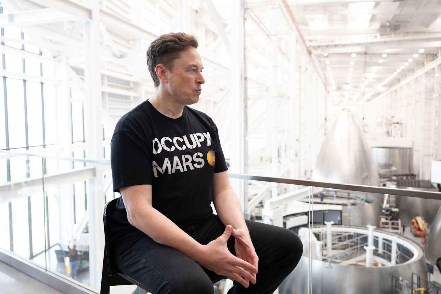 ELON MUSK AT SPACE X ELON MUSK AT SPACE X