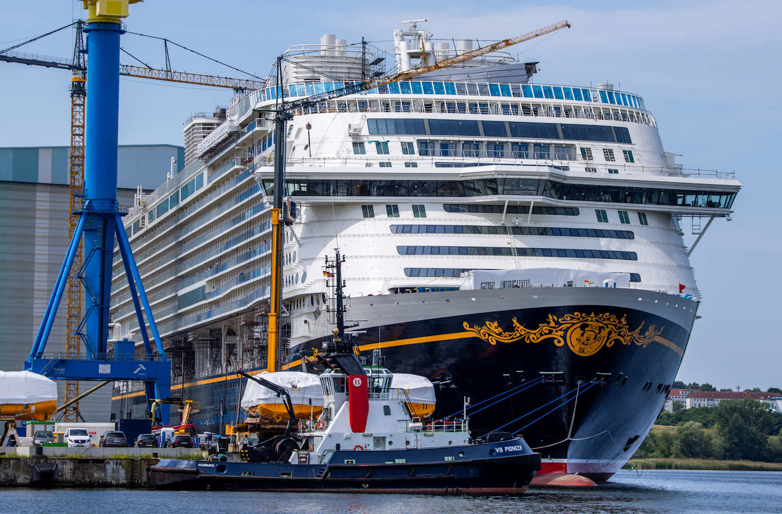 Cruise ship "Disney Adventure" is equipped