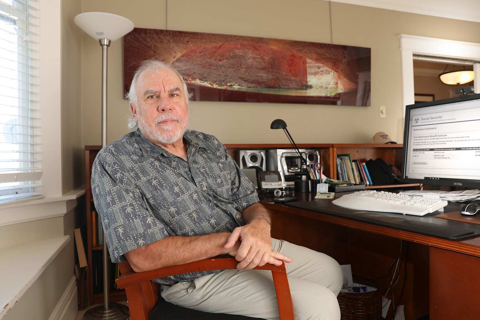 Alan Waltner decides to start taking his Social Security this week as he shows the SSI website he?s been browsing on his computer at home on Wednesday, Aug. 14, 2019, in San Francisco, Calif.