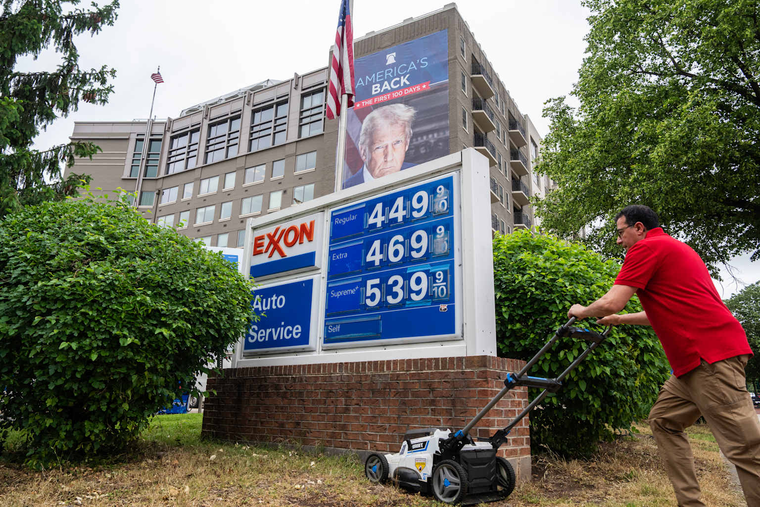 Exxon Station on Mass Ave