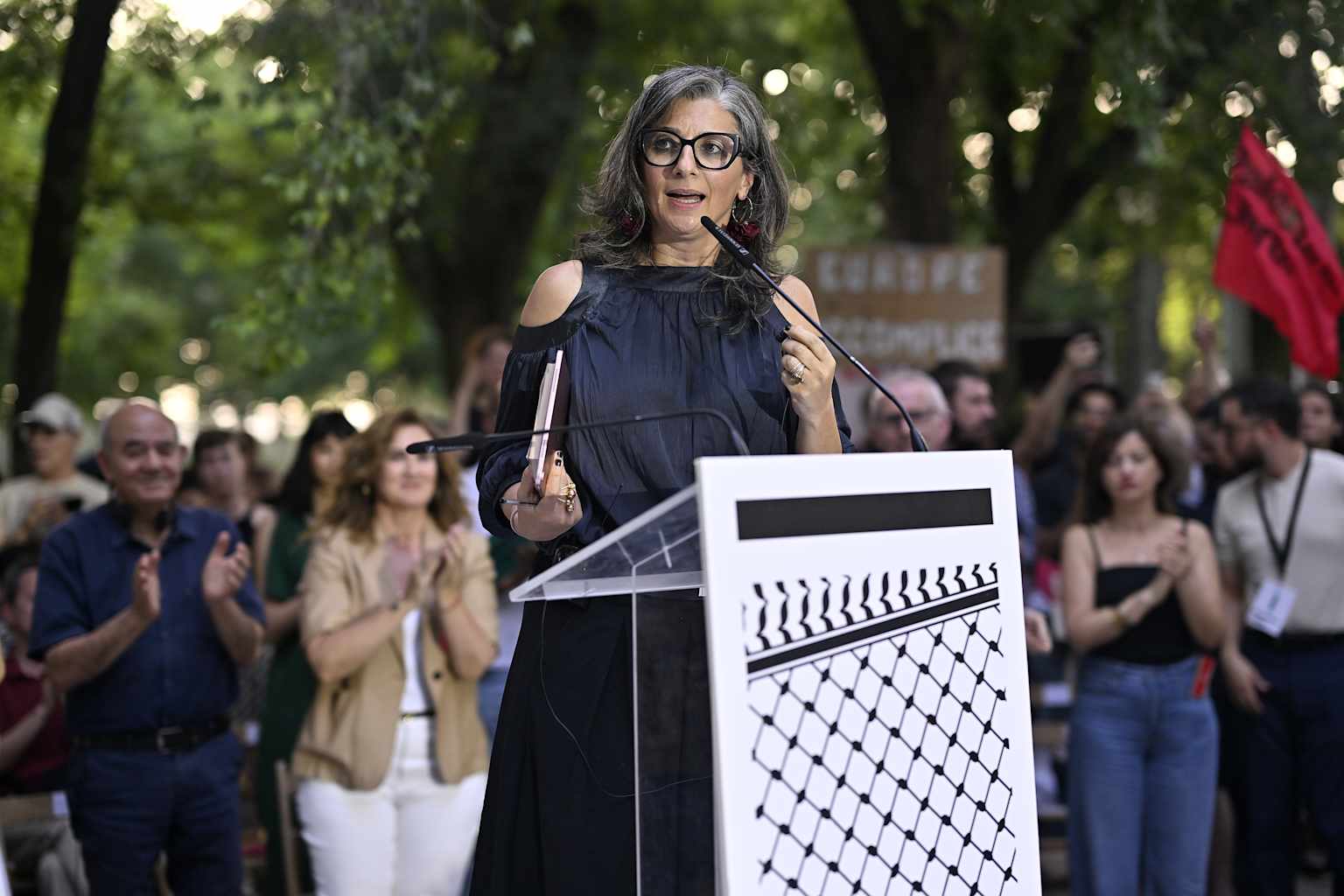 Protest in Madrid against Israel's attacks over Gaza
