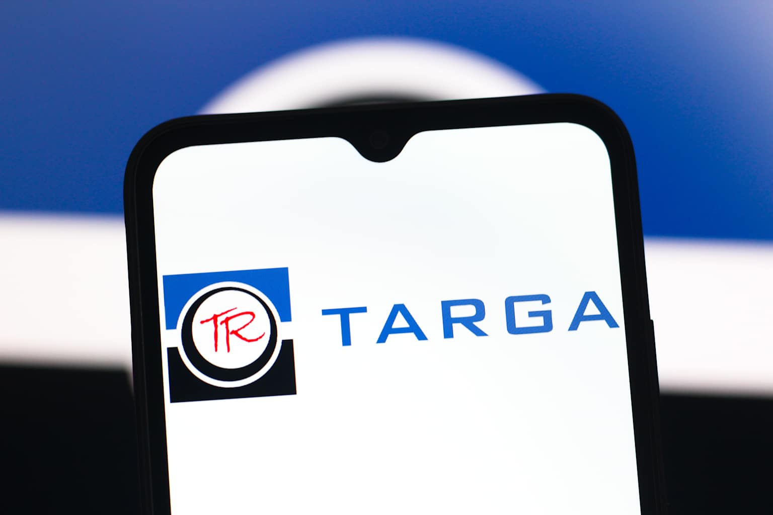 In this photo illustration, the Targa Resources logo is seen...