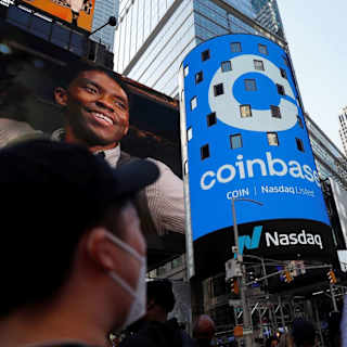 Coinbase jumps 18% after news it will join S&P 500 index