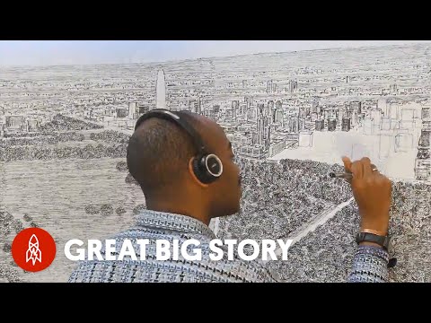 This Artist Draws Detailed Cityscapes Entirely From Memory - YouTube
