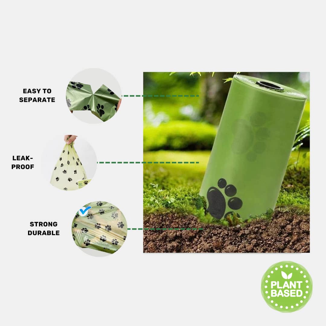 Plant-Based Poop Bag Features