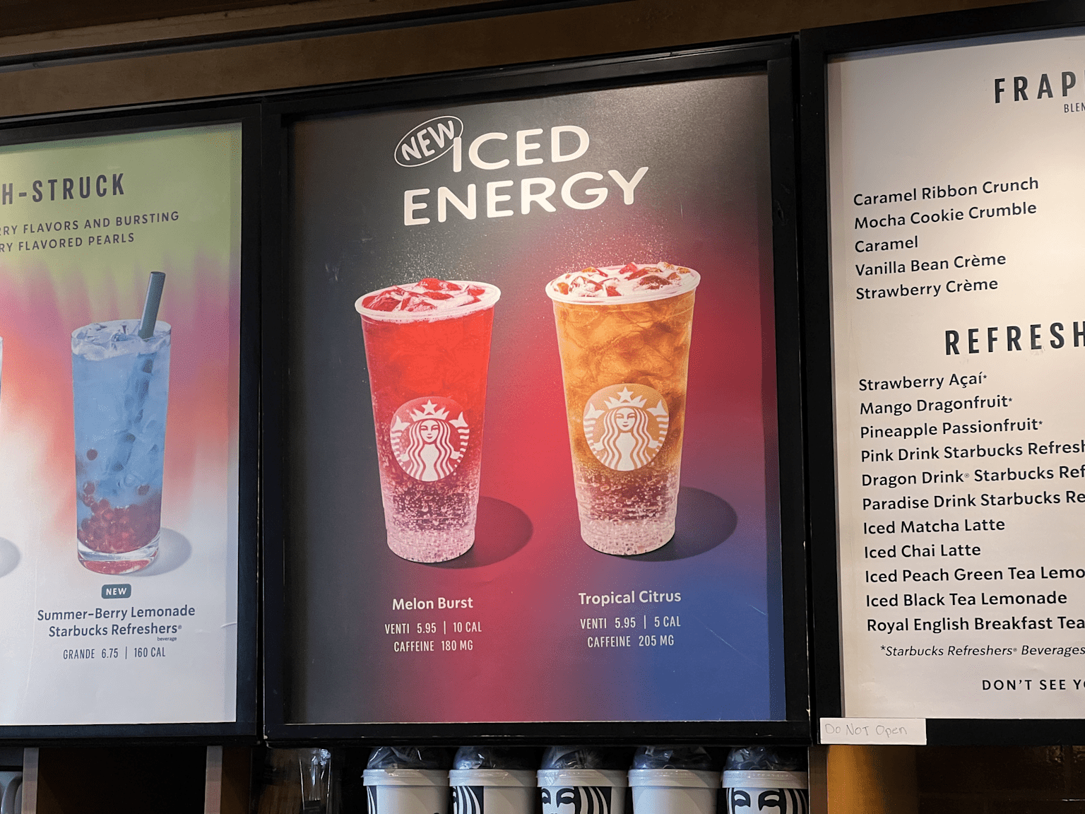 Starbucks Energy Drinks