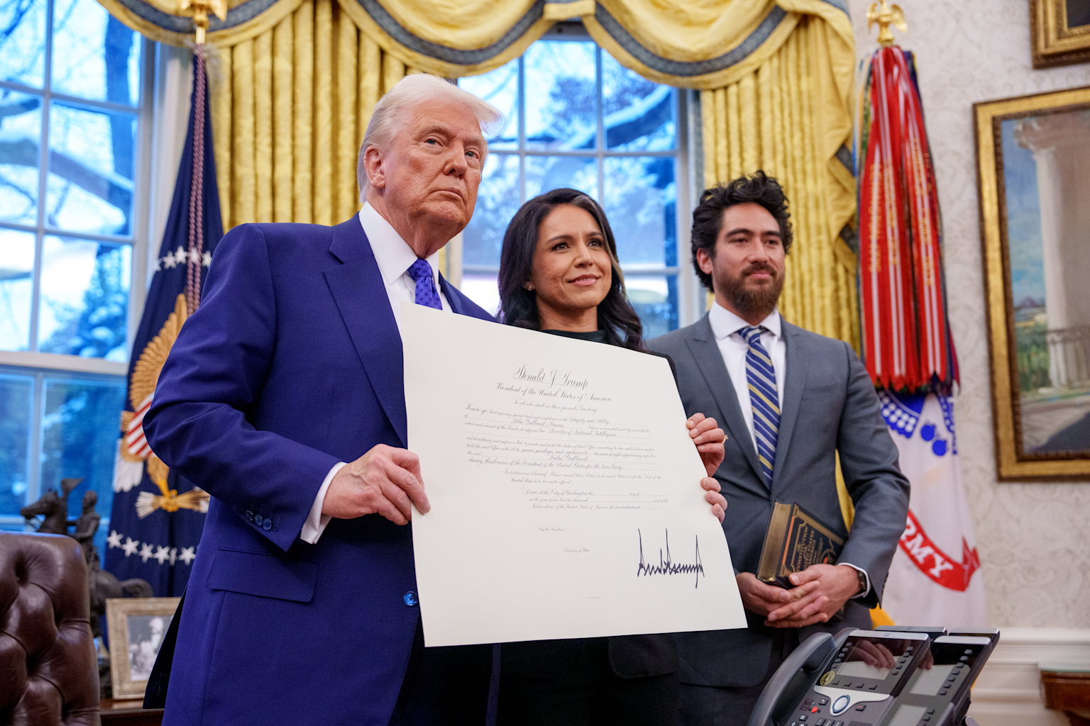 President Trump Swears In Tulsi Gabbard As Director Of National Intelligence