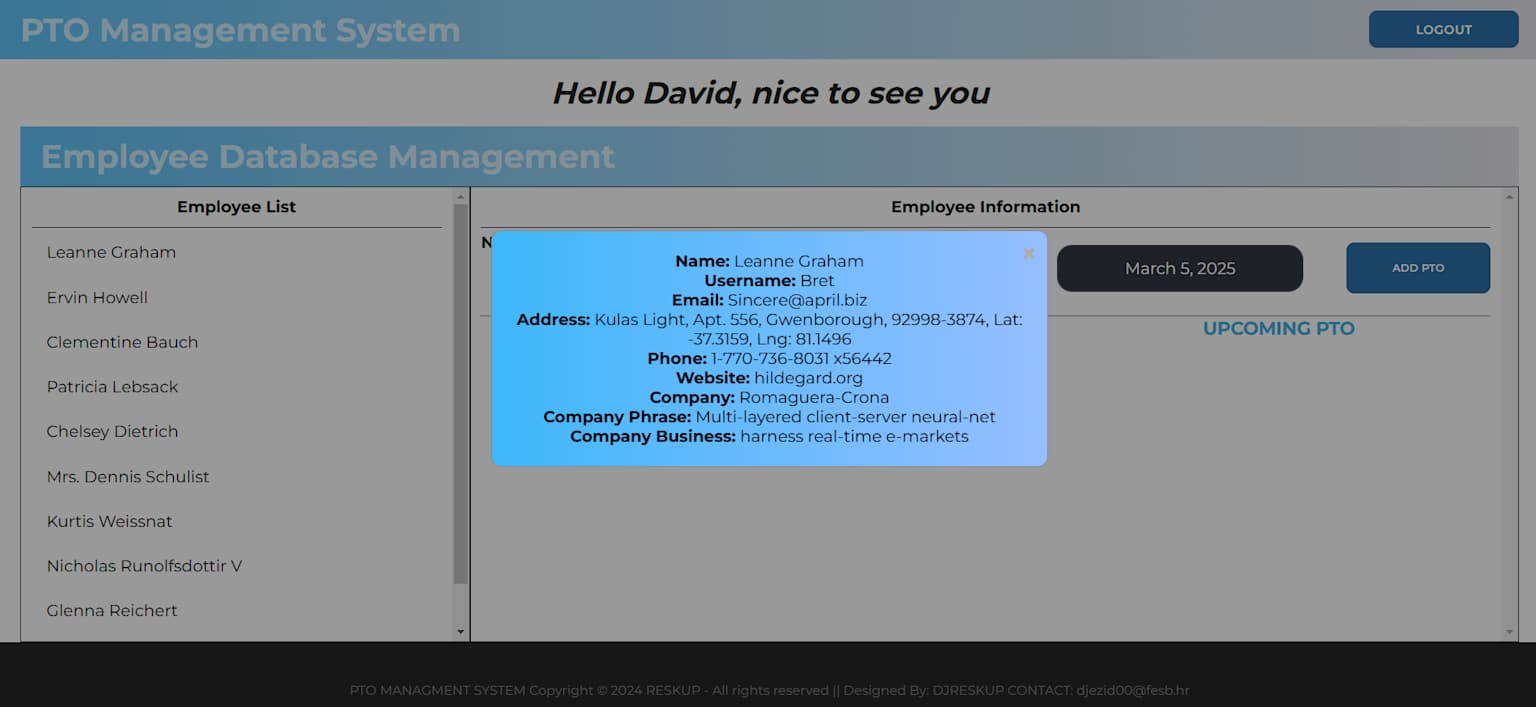 Employee Details