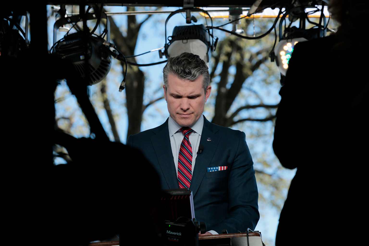 Defense Secretary Hegseth Does A TV Interview At The White House