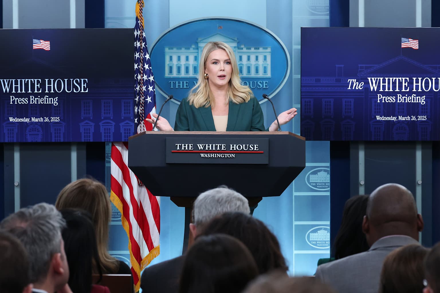 White House Press Secretary Karoline Leavitt Holds Daily Briefing