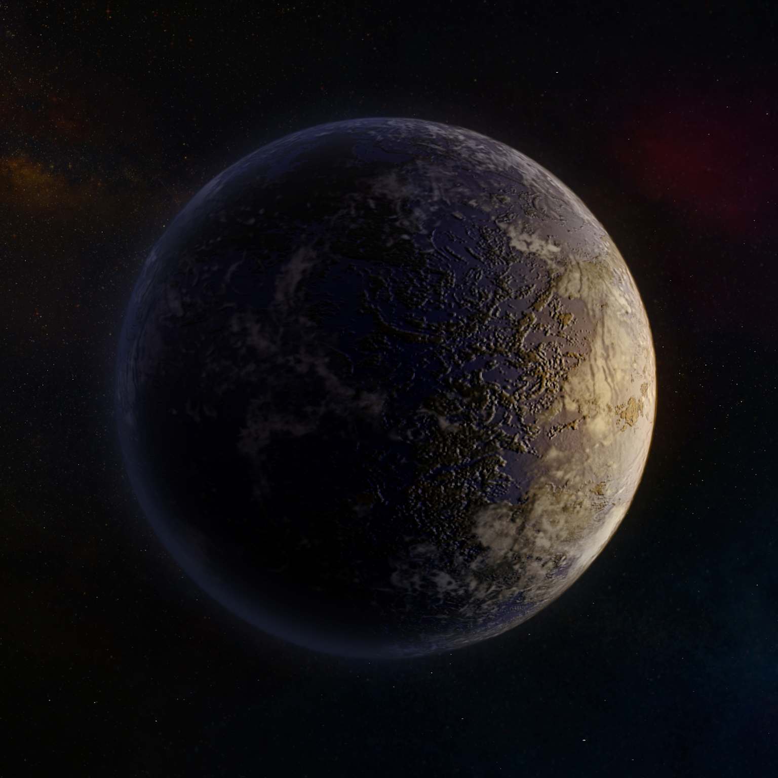Black Hole Exoplanet Illustration