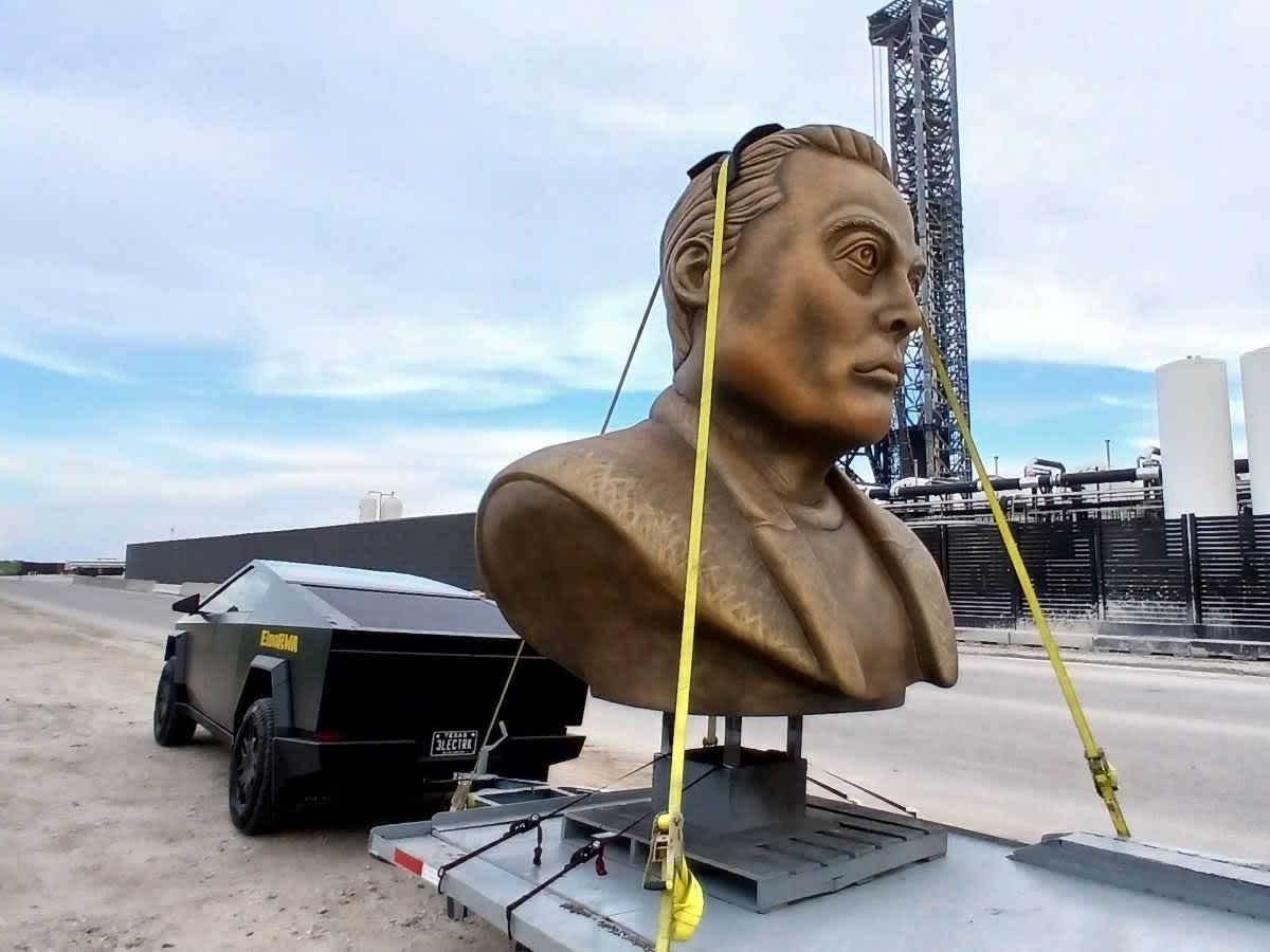 Why There's Suddenly a Large Bust of Elon Musk in ...
