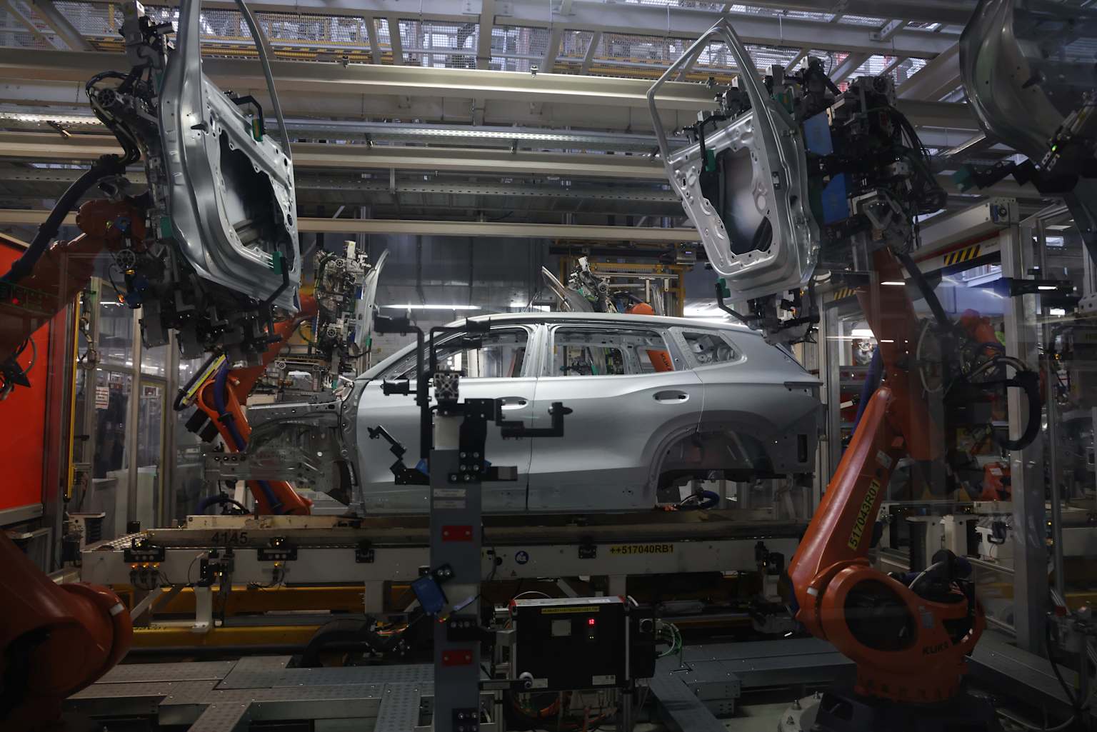 Automobile Production At Volkswagen Wolfsburg Factory
