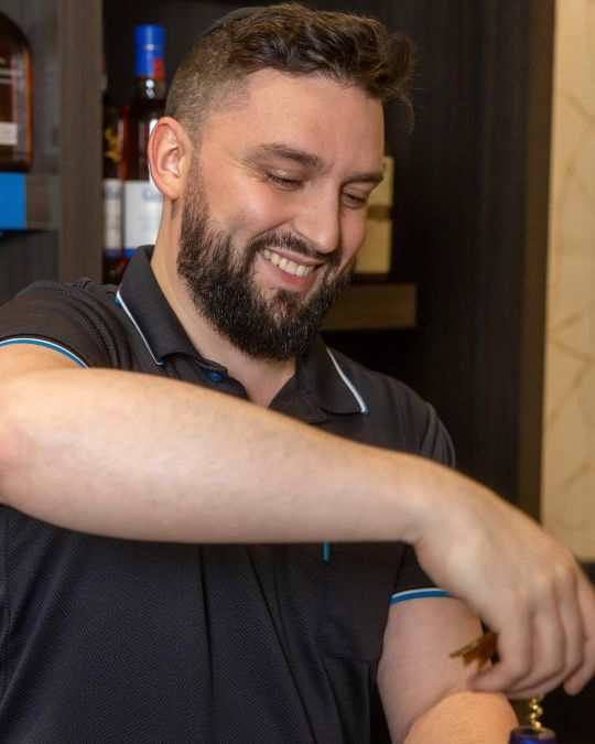 Bartender preparing a cocktail