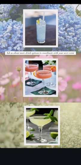 Drink options collage