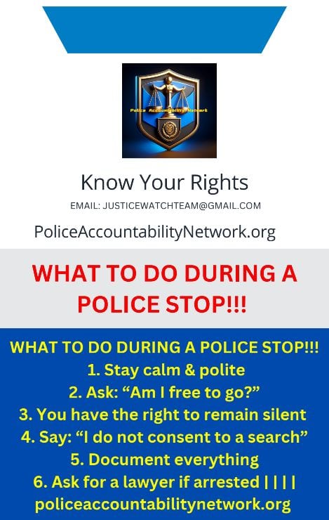 Know Your Rights Wallet Card