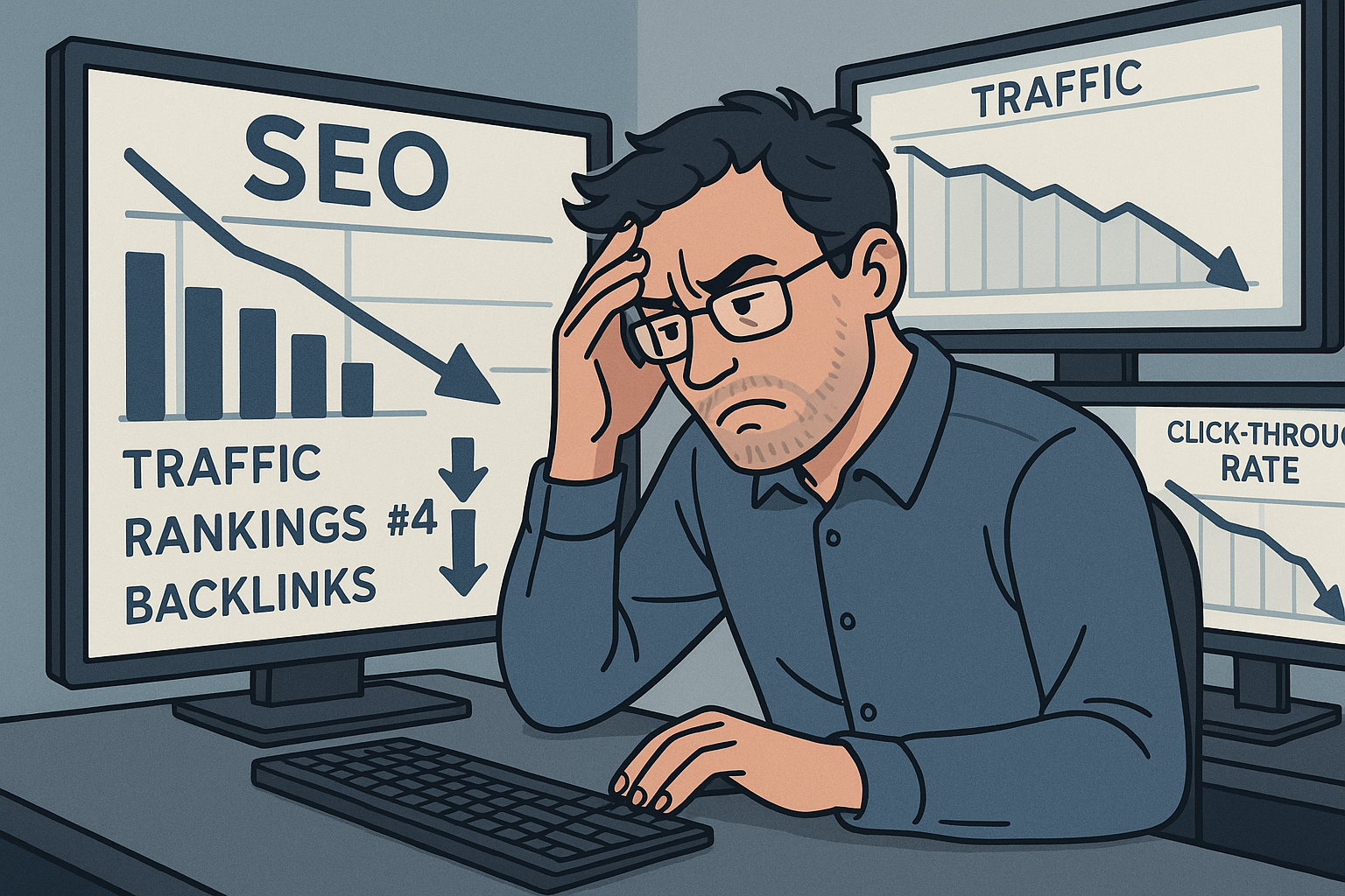 The frustration of seeing SEO efforts fail despite significant investment of time and resources