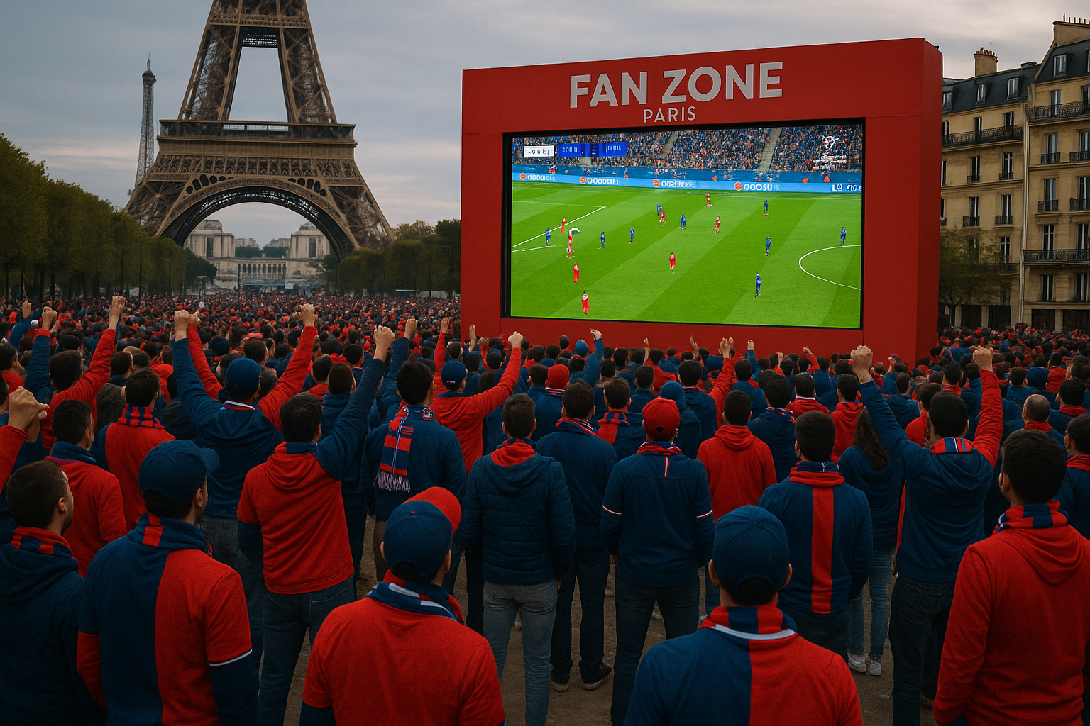 Finale de la ligue des champions 2025 : psg-inter milan - enjeux sportifs et dispositif de sécurité à paris Fan zone parisienne avec \u00e9cran g\u00e9ant pour suivre la finale PSG-Inter Milan de la Ligue des Champions 2025