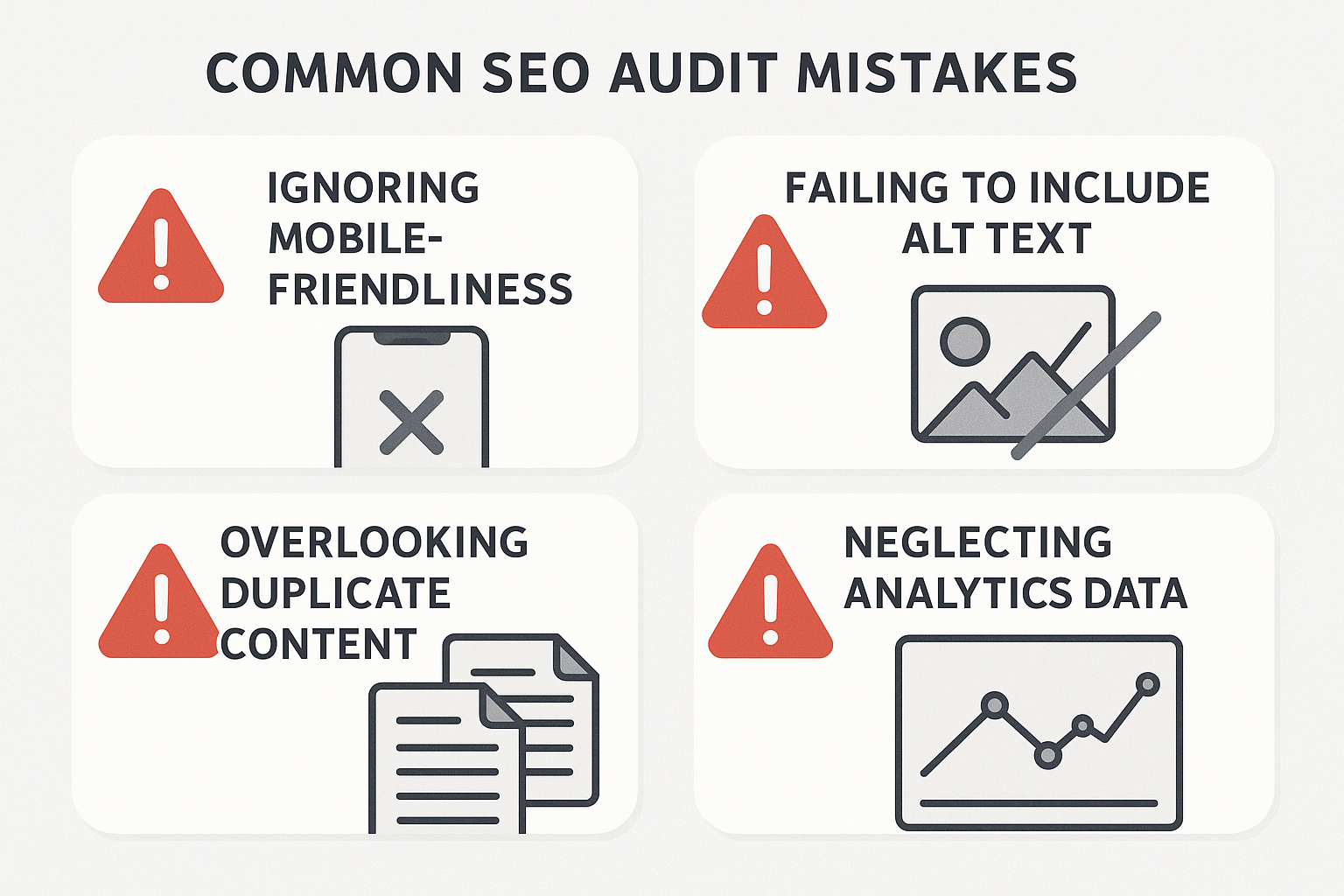 Common SEO audit pitfalls and mistakes to avoid for better results