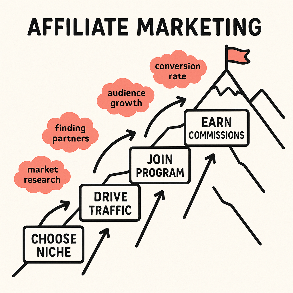 The challenging journey of affiliate marketing success