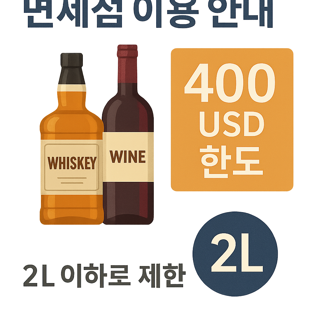 양주 면세 한도 가이드 인포그래픽