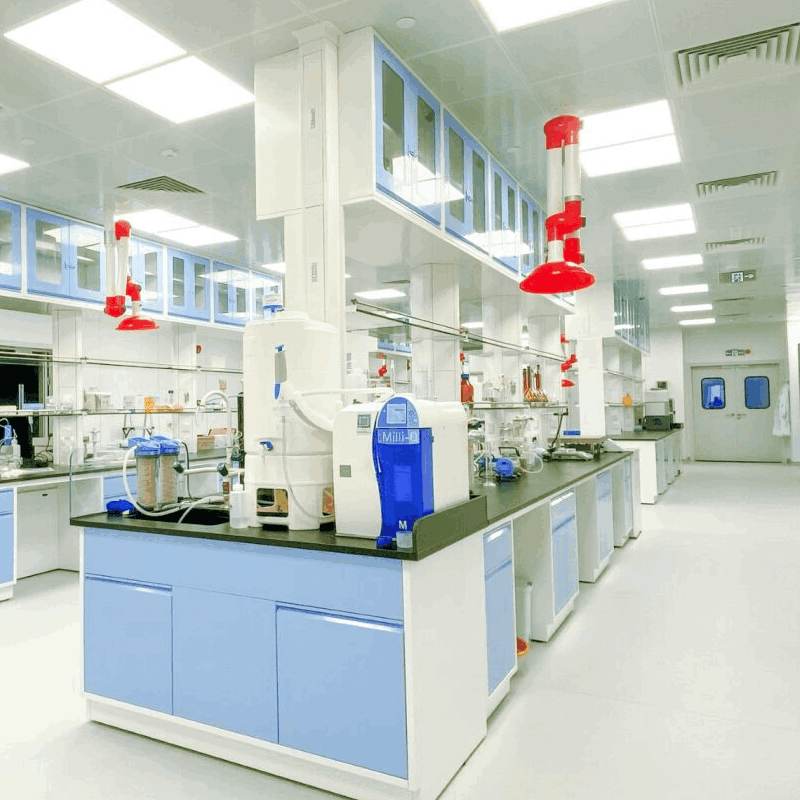 A modern research laboratory with advanced scientific equipment