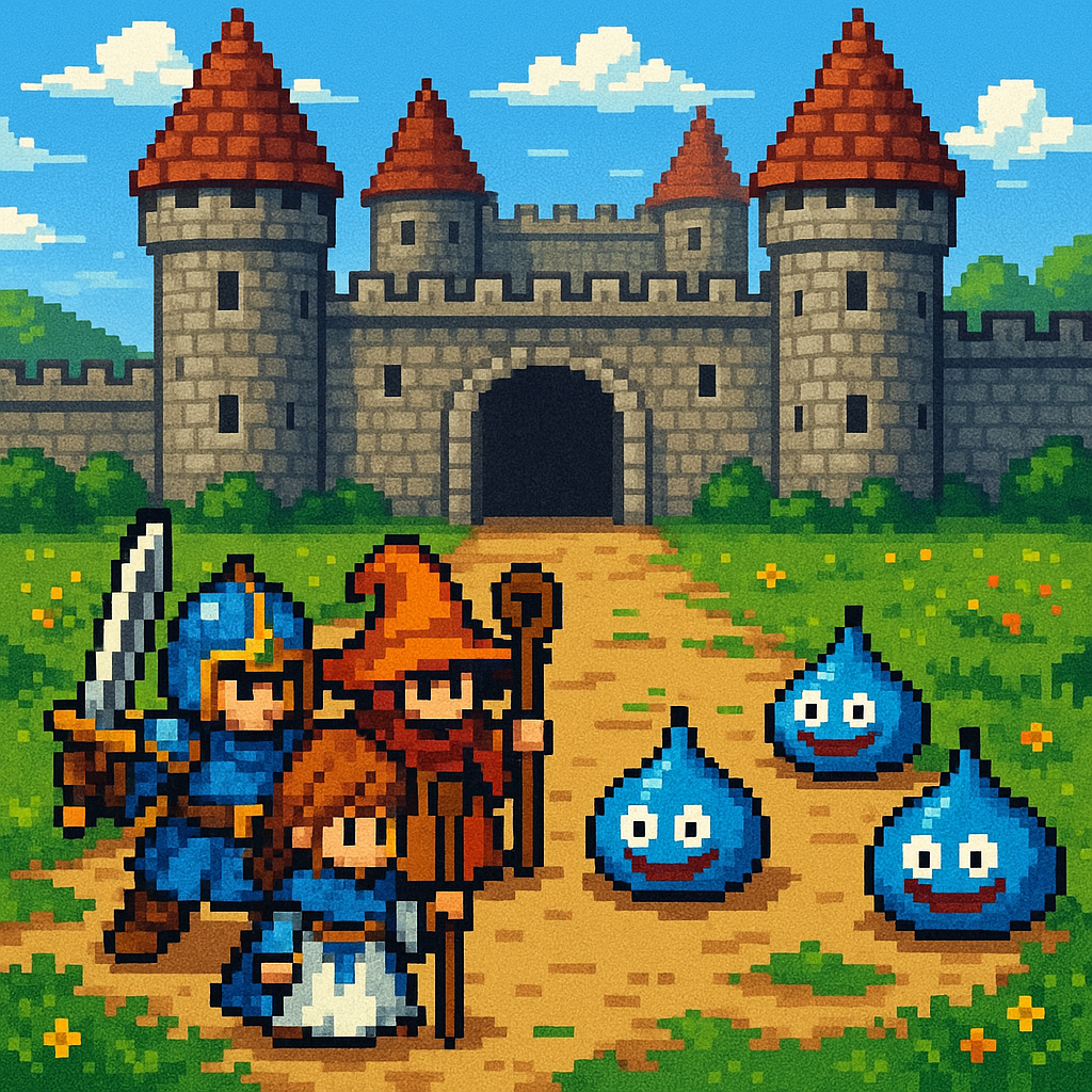 ドラゴンクエスト風RPGファンタジーシーン