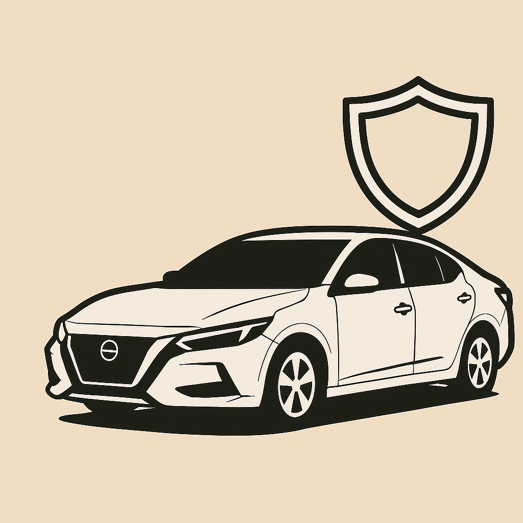 Illustration of a simple car shape