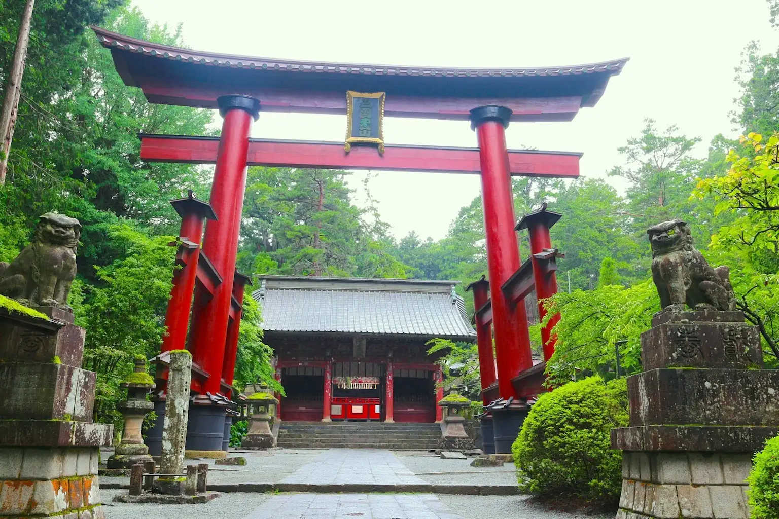 View of Kitaguchi Hongu Fuji Sengen Shrine