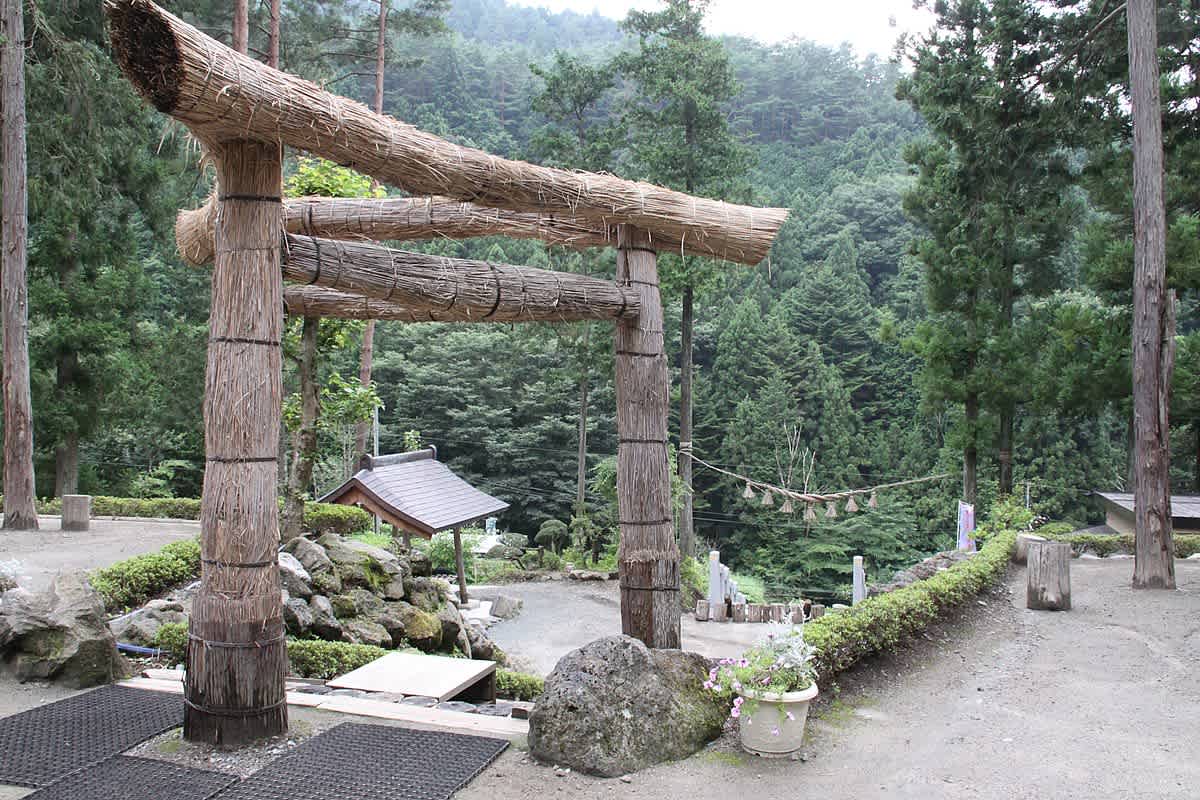 Entrance to Fujiasozan Taisha Shrine in Japan