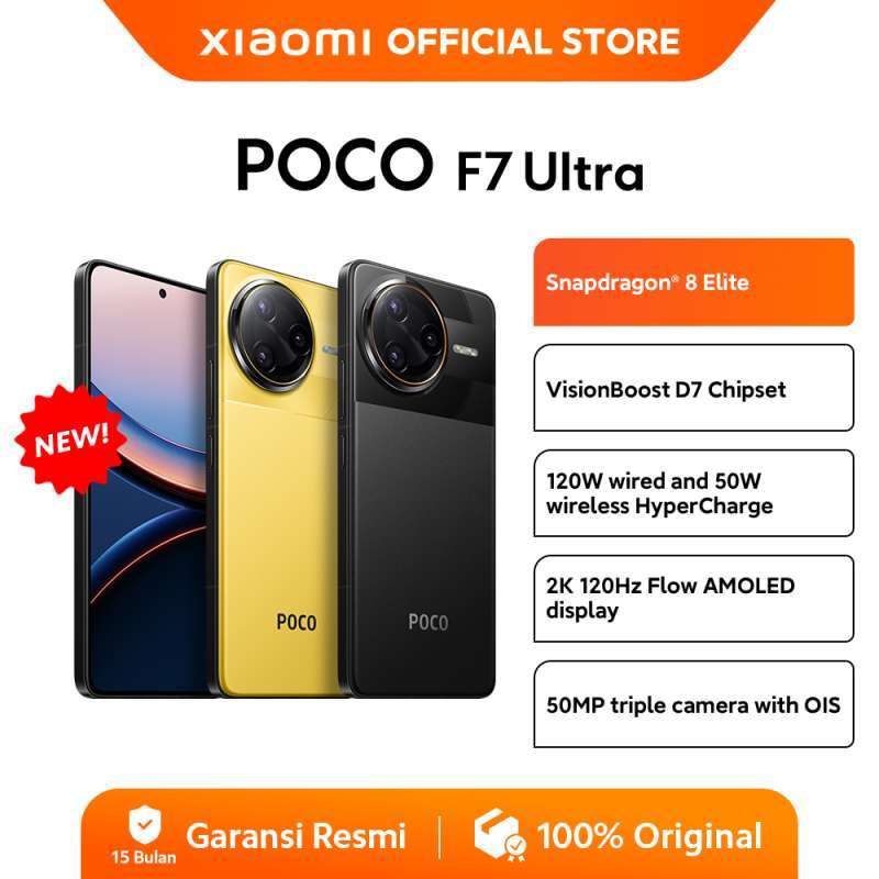 Poco F7 Ultra featuring Snapdragon 8 Elite and VisionBoost D7 Chipset.