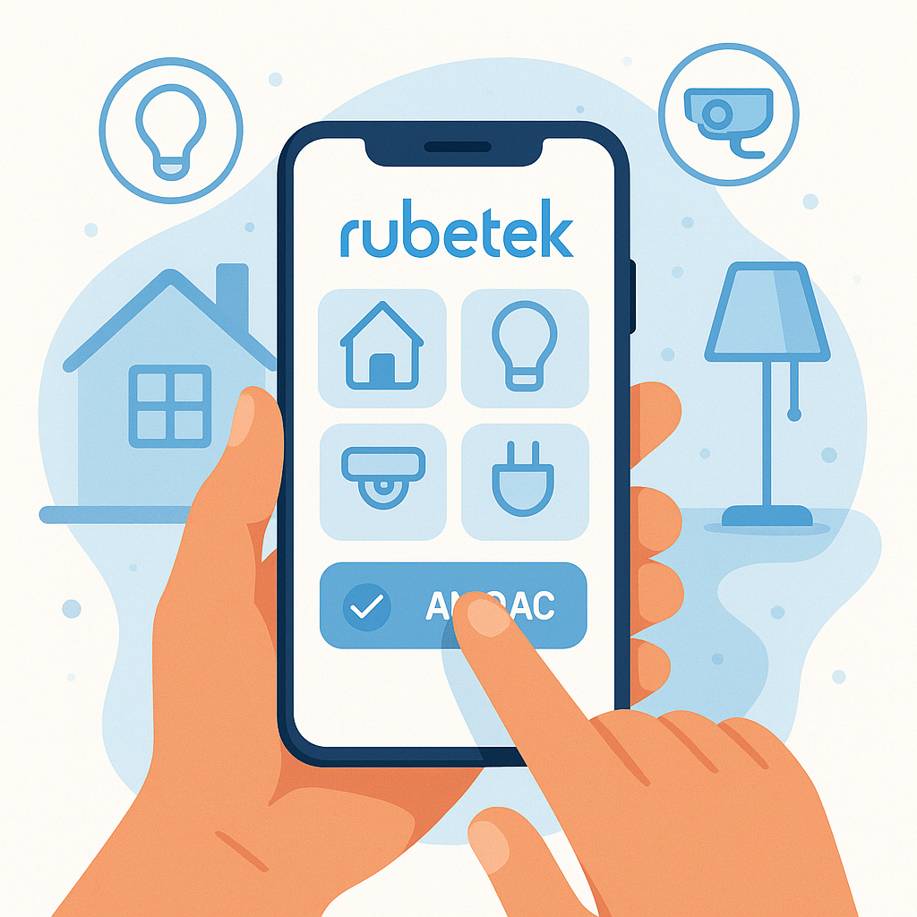 Умный дом Rubetek для безопасности: почему выбирают этот бренд в 2025 году Управление умным домом через приложение Rubetek