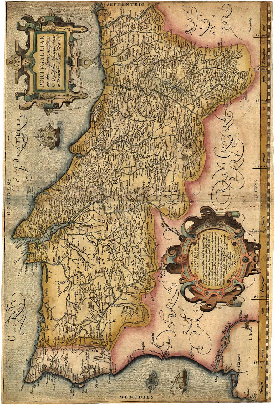 Mapa de Portugal de 1560