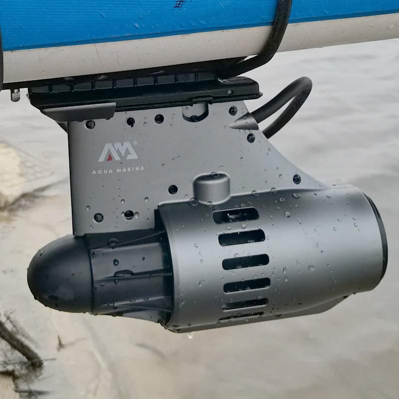 Aqua Marina Bluedrive K power fin attached to a SUP board