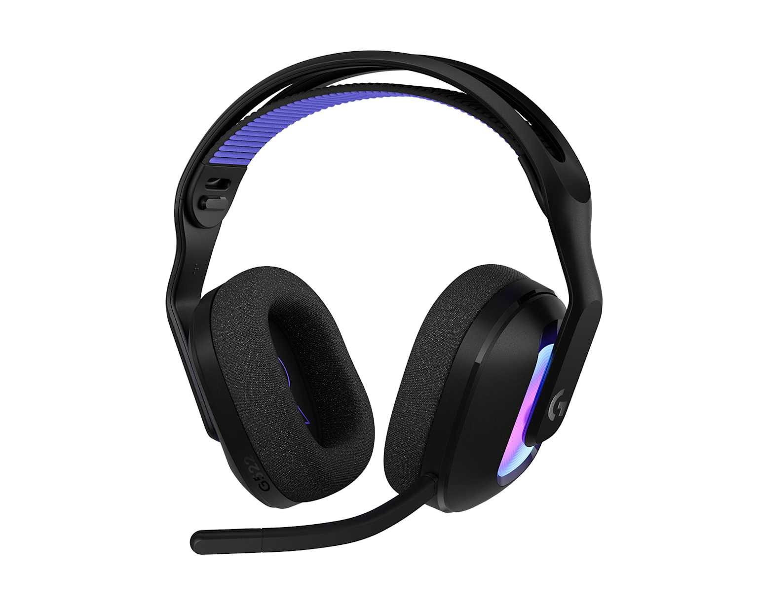 Tai nghe gaming không dây Logitech G522 Lightspeed với đèn RGB và đệm tai êm ái.