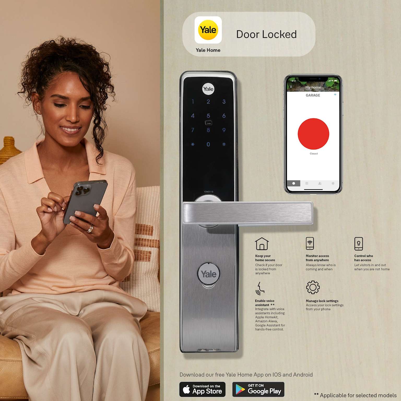 WiFi Smart Face Recognition Cam Door Lock