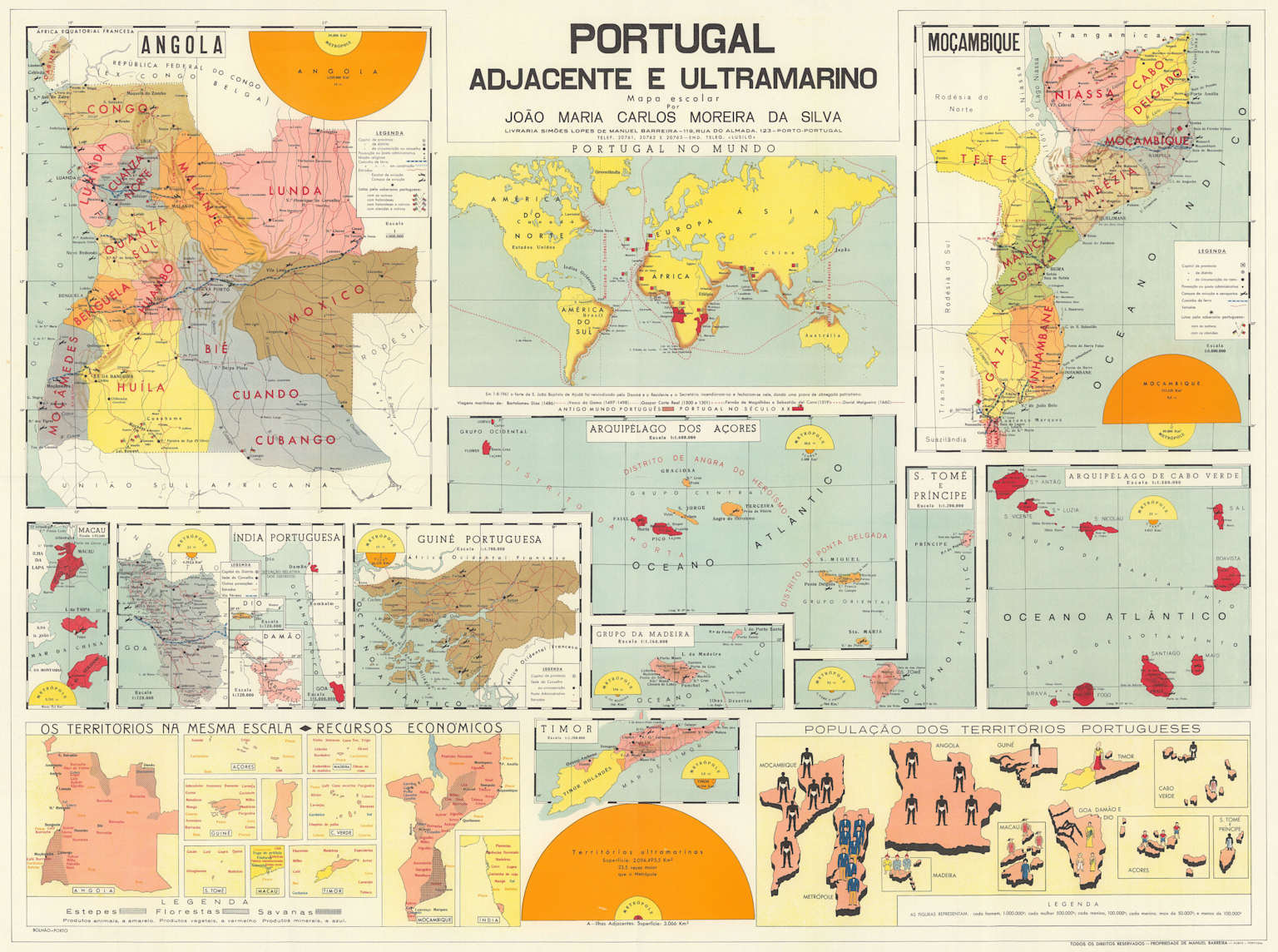 Mapa do Império Português em 1961