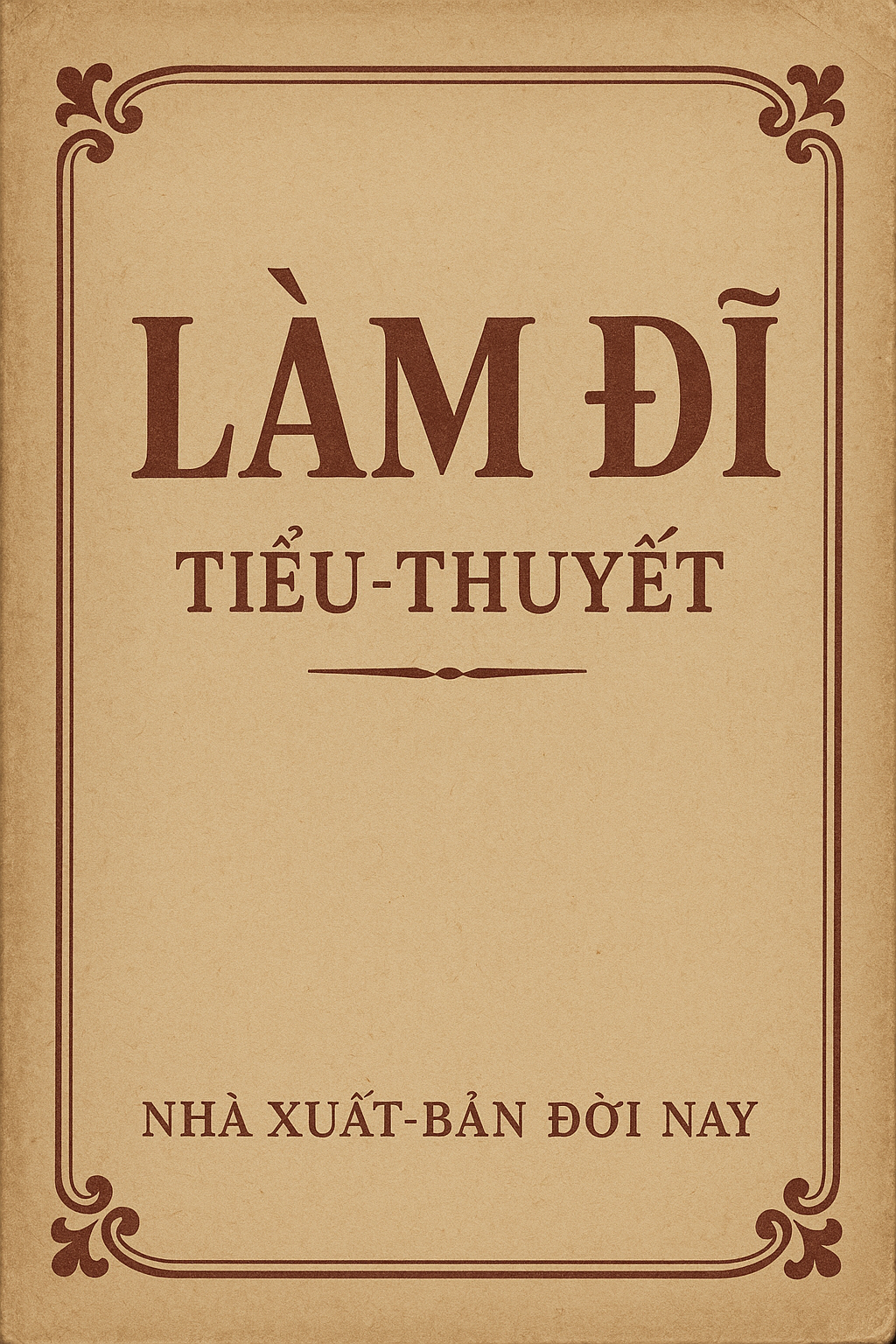 Thiết kế bìa sách theo phong cách những năm 1930 cho tiểu thuyết 'Làm đĩ'